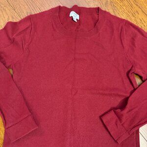 J. Crew Factory Women's Teddie Sweater - Size Medium  Color - Burgundy